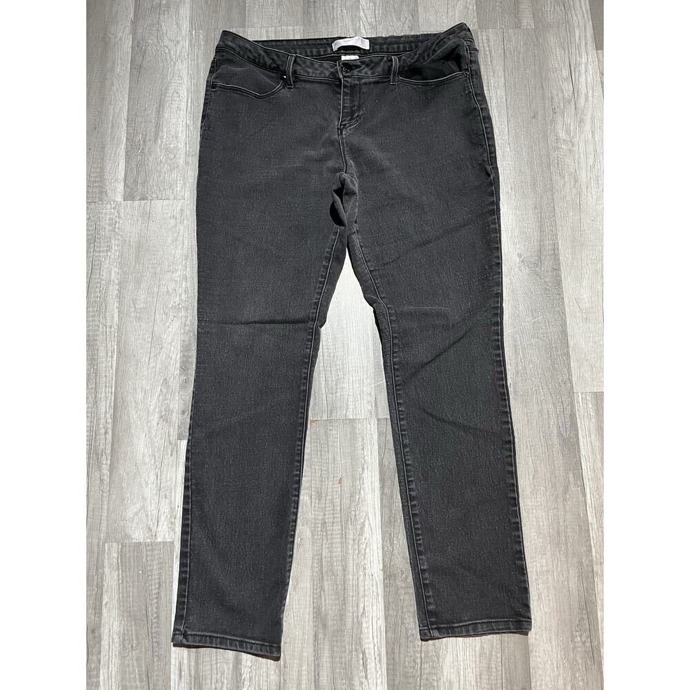 No Boundaries Womens Skinny Black Jeans Pants Size 17 Stretch Light Fade
